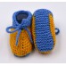 100% Merino baby booties,  hand knitted in New Zealand