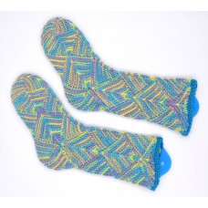 WOOL SOCKS  IN THE PATCHWORK STILE