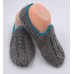 100%  Wool hand knitted in New Zealand  slippers